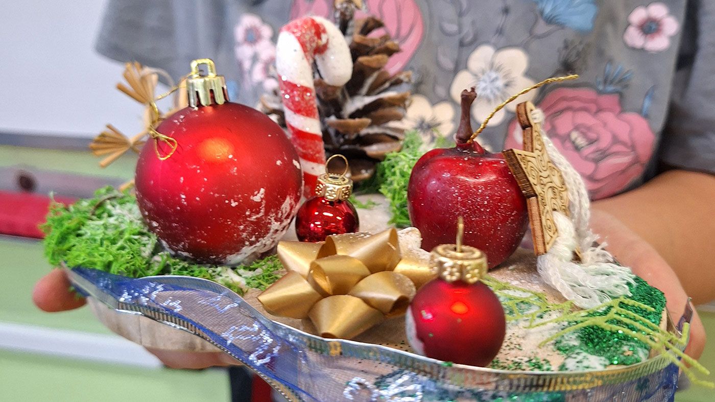 Stroiki bożonarodzeniowe w kl. 3a