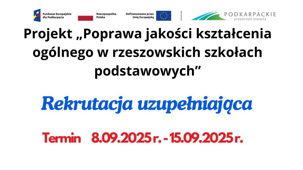 Rekrutacja uzupełniająca do zajęć projektowych